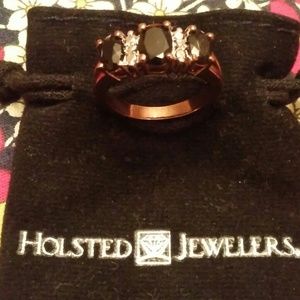Holsted Onyx/Diamond Ring